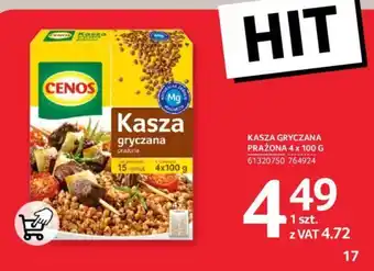 Selgros KASZA GRYCZANA PRAŻONA 4 x 100 G oferta