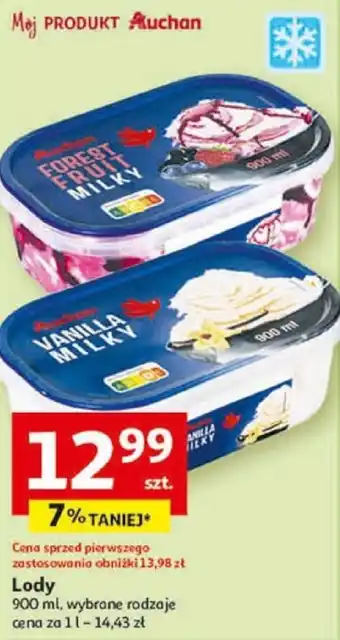 Auchan Lody 900 ml oferta