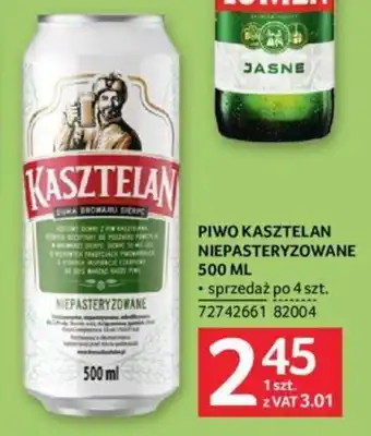 Selgros PIWO KASZTELAN NIEPASTERYZOWANE 500 ML oferta