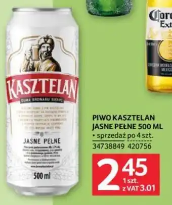 Selgros PIWO KASZTELAN JASNE PEŁNE 500 ML oferta