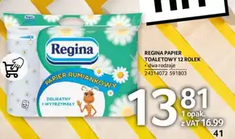 Selgros REGINA PAPIER TOALETOWY 12 ROLEK oferta