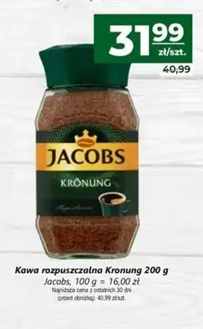 Społem Jacobs Krönung Kawa rozpuszczalna 200 g oferta