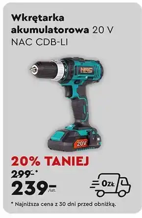 Biedronka Akumulatorowa wkrętarka Nac oferta