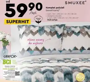Biedronka Komplet pościeli Smukee oferta