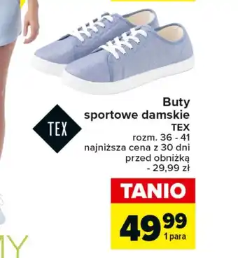 Carrefour Buty sportowe damskie TEX oferta