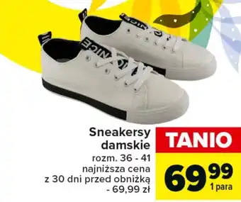 Carrefour Sneakersy damskie oferta