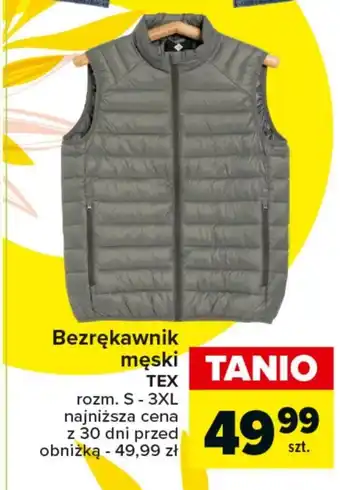 Carrefour Bezrękawnik męski TEX oferta