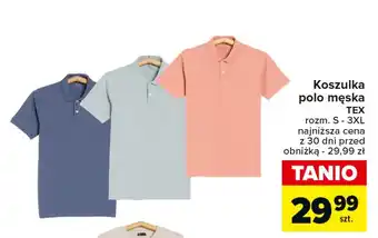 Carrefour Koszulka polo męska TEX oferta