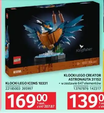 Selgros KLOCKI LEGO CREATOR ASTRONAUTA 31152 oferta