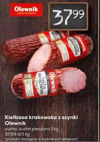 Lewiatan Kiełbasa krakowska z szynki Olewnik 1kg oferta