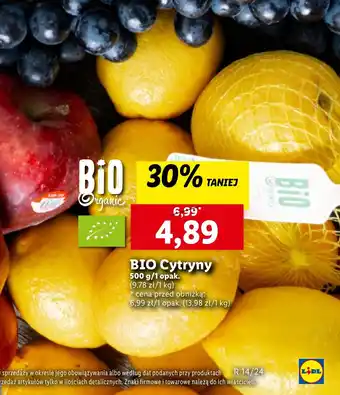 Lidl BIO Cytryny 500g oferta