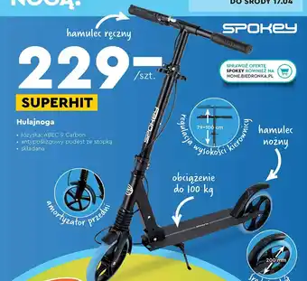 Biedronka Hulajnoga Spokey oferta