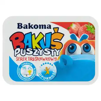 Netto Bakoma Bakuś Puszysty serek truskawkowy 90 g oferta