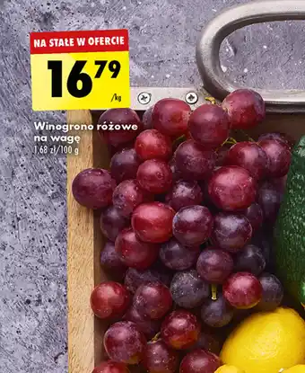 Biedronka Winogrono różowe na wagę 1 kg oferta