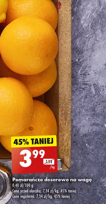 Biedronka Pomarańcze deserowe na wagę 1 kg oferta