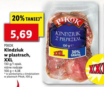 Lidl Kindziuk w plastrach XXL 130g oferta