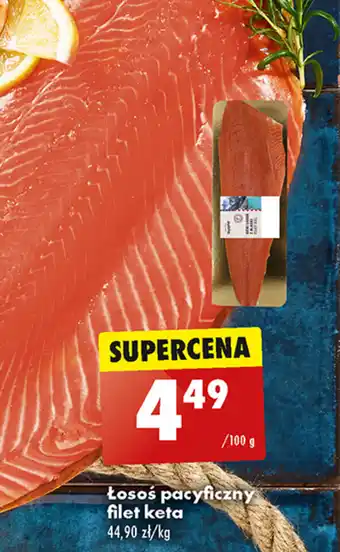 Biedronka Łosoś pacyficzny filet keta 100 g oferta