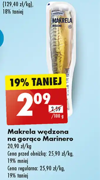 Biedronka Makrela wędzona na gorąco Marinero 100 g oferta