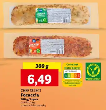 Lidl CHEF SELECT Focaccia 300 g oferta