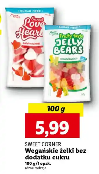 SWEET CORNER Wegańskie żelki bez dodatku cukru 100 g