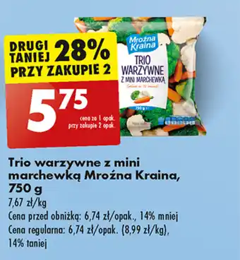 Biedronka Trio warzywne z mini marchewką Mroźna Kraina, 750 g oferta