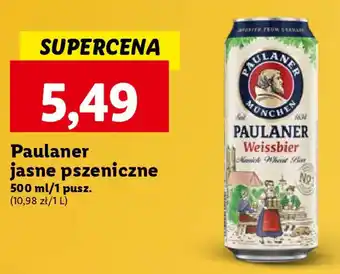 Lidl Paulaner jasne pszeniczne 500 ml oferta