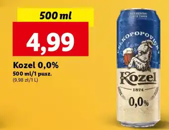 Lidl Kozel 0,0% 500 ml oferta