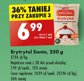 Biedronka Erytrytol Sante, 250 g oferta