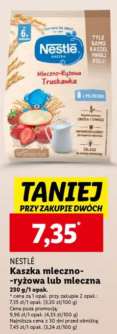 Lidl NESTLÉ Kaszka mleczno-ryżowa lub mleczna 230 g oferta