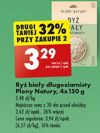 Ryż biały długoziarnisty Plony Natury, 4 x 150 g