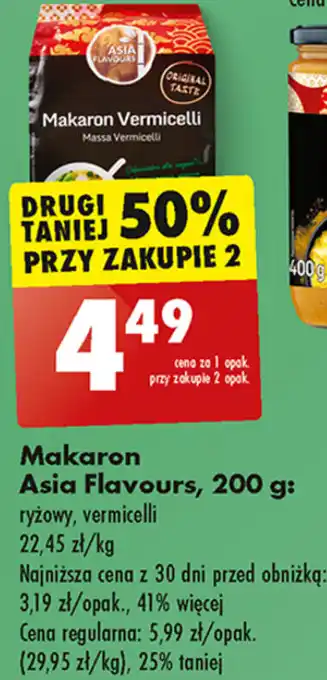 Biedronka Makaron Asia Flavours, 200 g oferta