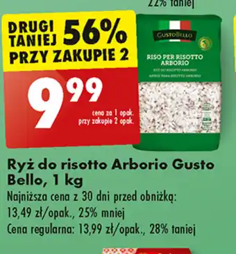 Biedronka Ryż do risotto Arborio Gusto Bello, 1 kg oferta
