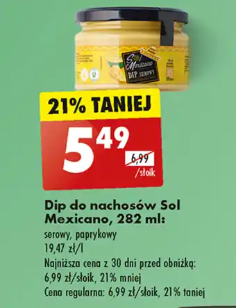 Biedronka Dip do nachosów Sol Mexicano, 282 ml oferta