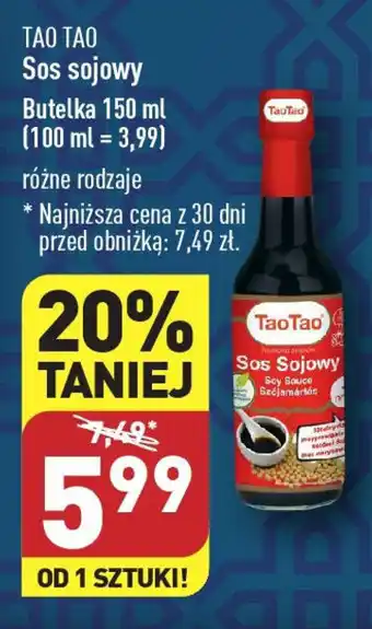 ALDI TAO TAO Sos sojowy 150 ml oferta