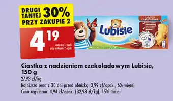 Biedronka Ciastka z nadzieniem czekoladowym Lubisie, 150 g oferta