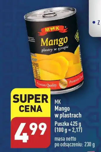ALDI MK Mango w plastrach 425 g oferta