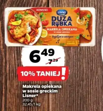 Netto Makrela opiekana w sosie greckim Lisner 200 g oferta