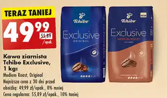 Biedronka Kawa ziarnista Tchibo Exclusive, 1 kg oferta
