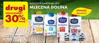 Biedronka WSZYSTKIE ŚMIETANKI UHT MLECZNA DOLINA oferta