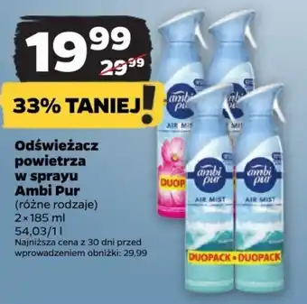 Netto Odświeżacz powietrza w sprayu Ambi Pur 2x185ml oferta