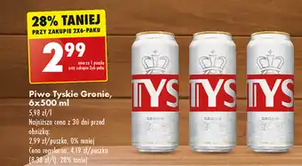 Biedronka Piwo Tyskie Gronie, 500 ml oferta