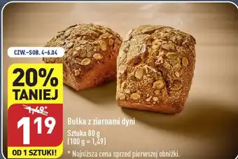 ALDI Bułka z ziarnami dyni 80 g oferta