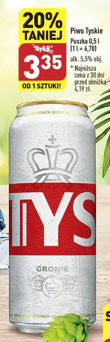 ALDI Piwo Tyskie 500 ml oferta