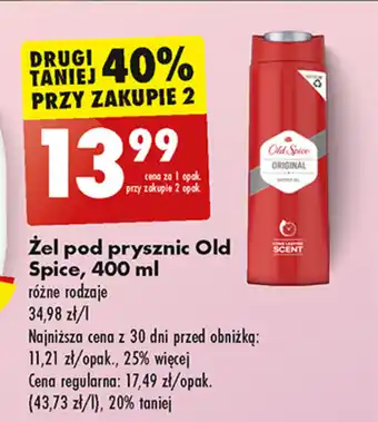 Biedronka Żel pod prysznic Old Spice, 400 ml oferta