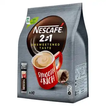 Biedronka Nescafé 2in1 Unsweetened Taste Rozpuszczalny napój kawowy 80 g (10 x 8 g) oferta