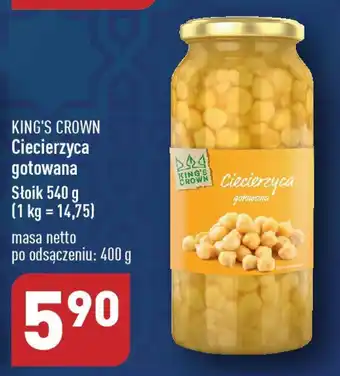 ALDI KING'S CROWN Ciecierzyca gotowana 540 g oferta