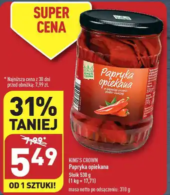 ALDI KING'S CROWN Papryka opiekana 530 g oferta