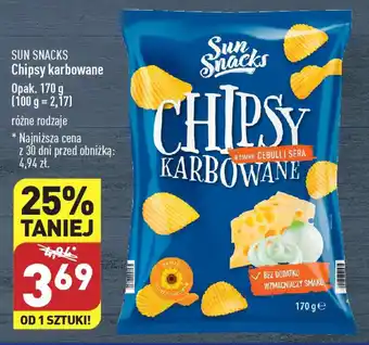 ALDI SUN SNACKS Chipsy karbowane 170 g oferta