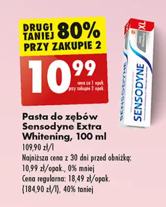 Biedronka Pasta do zębów Sensodyne Extra Whitening, 100 ml oferta