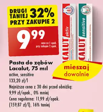 Biedronka Pasta do zębów Lacalut, 75 ml oferta
